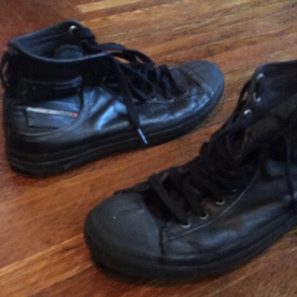 Diesel Other - Diesel Leather High Top Sneakers 10.5